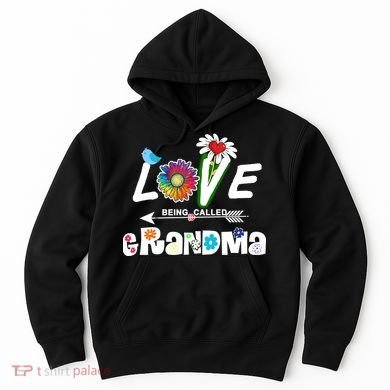 I Love Being Called Grandma Floral Hoodie