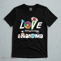 I Love Being Called Grandma Floral T-Shirt thumb 5