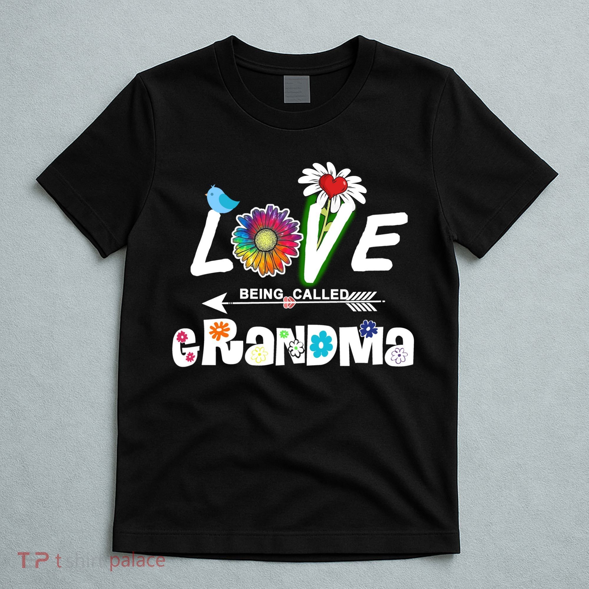 I Love Being Called Grandma Floral T-Shirt