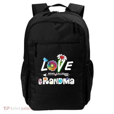 I Love Being Called Grandma Floral Backpack