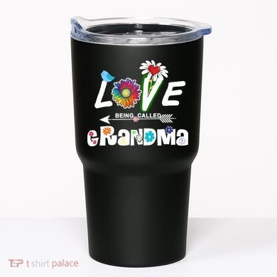 I Love Being Called Grandma Floral Tumbler