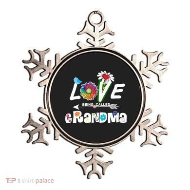 I Love Being Called Grandma Floral Ornament