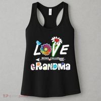 I Love Being Called Grandma Floral Women's Tank Top thumb 3