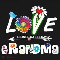 I Love Being Called Grandma Floral Women's Tank Top thumb 5