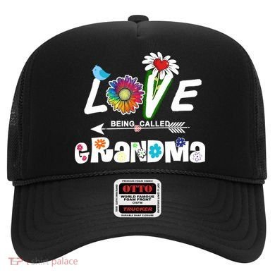 I Love Being Called Grandma Floral Hat
