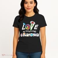 I Love Being Called Grandma Floral Women's T-Shirt thumb 4