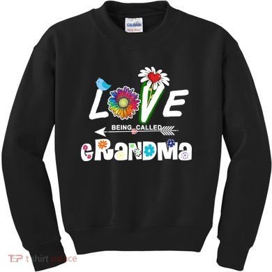 I Love Being Called Grandma Floral Kids Sweatshirt