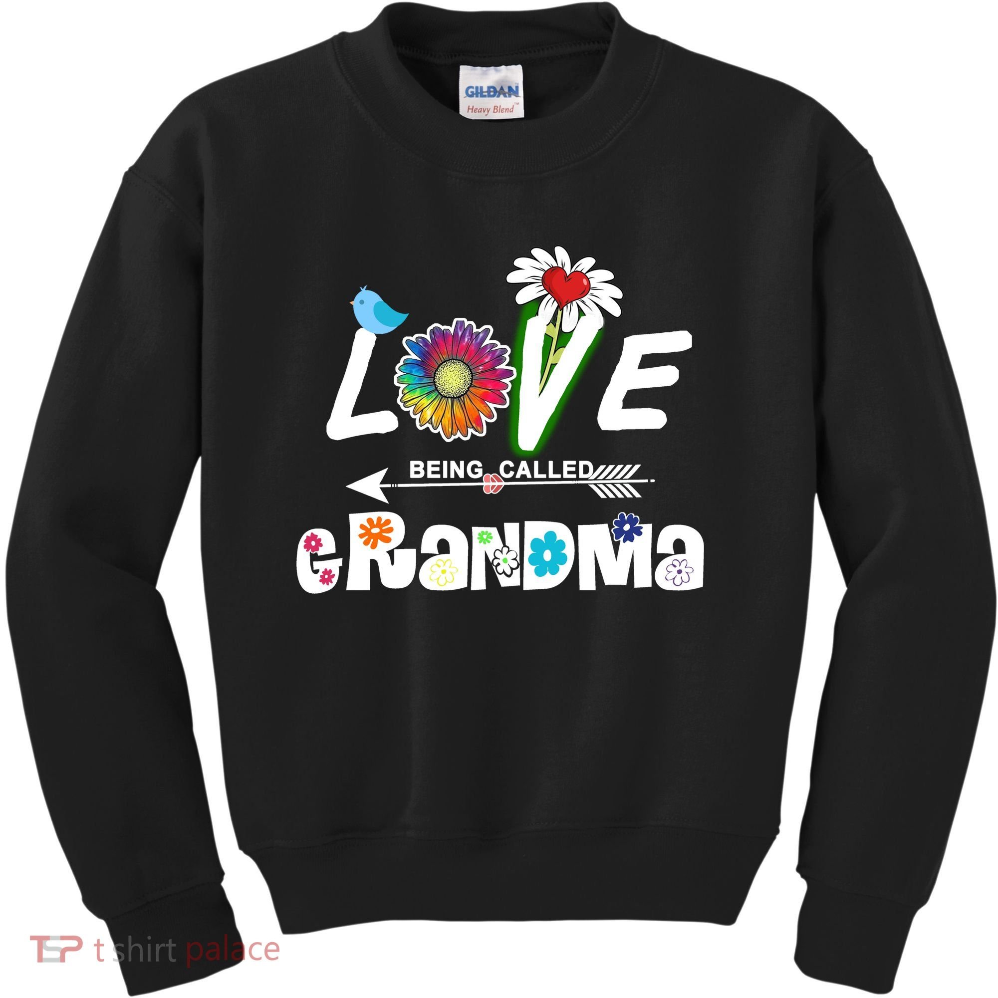 I Love Being Called Grandma Floral Kids Sweatshirt