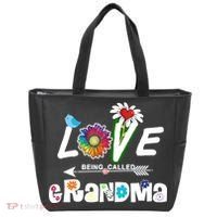 I Love Being Called Grandma Floral Tote Bag thumb 0