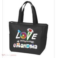 I Love Being Called Grandma Floral Tote Bag thumb 3