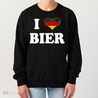 I Love Bier Octoberfest Beer Drinking Germany Flag Women's Sweatshirt thumb 0