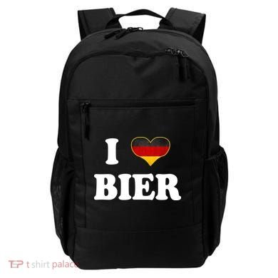 I Love Bier Octoberfest Beer Drinking Germany Flag Backpack