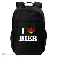 I Love Bier Octoberfest Beer Drinking Germany Flag Backpack thumb 0
