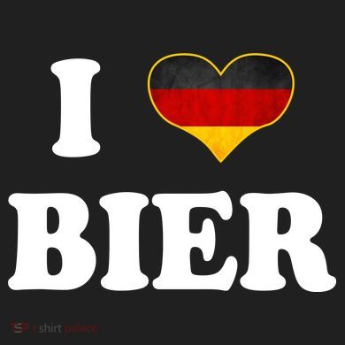 I Love Bier Octoberfest Beer Drinking Germany Flag Crop Fleece Hoodie