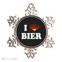 I Love Bier Octoberfest Beer Drinking Germany Flag Ornament thumb 0