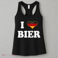 I Love Bier Octoberfest Beer Drinking Germany Flag Women's Tank Top thumb 3