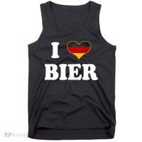I Love Bier Octoberfest Beer Drinking Germany Flag Tank Top thumb 0