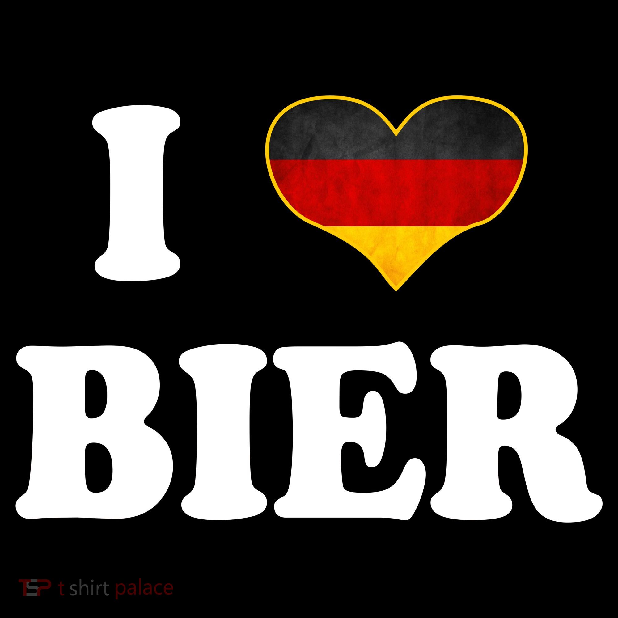 I Love Bier Octoberfest Beer Drinking Germany Flag Women's T-Shirt