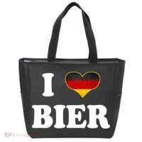 I Love Bier Octoberfest Beer Drinking Germany Flag Tote Bag thumb 0