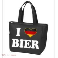 I Love Bier Octoberfest Beer Drinking Germany Flag Tote Bag thumb 3