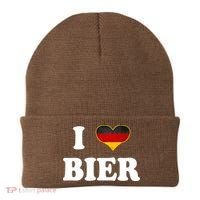 I Love Bier Octoberfest Beer Drinking Germany Flag Beanie thumb 0