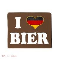 I Love Bier Octoberfest Beer Drinking Germany Flag Mousepad thumb 0