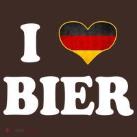 I Love Bier Octoberfest Beer Drinking Germany Flag Mousepad thumb 1