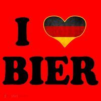 I Love Bier Octoberfest Beer Drinking Germany Flag Santa Hat thumb 1
