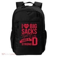 I Love Big Sacks Tight Ends And A Strong D Backpack thumb 0