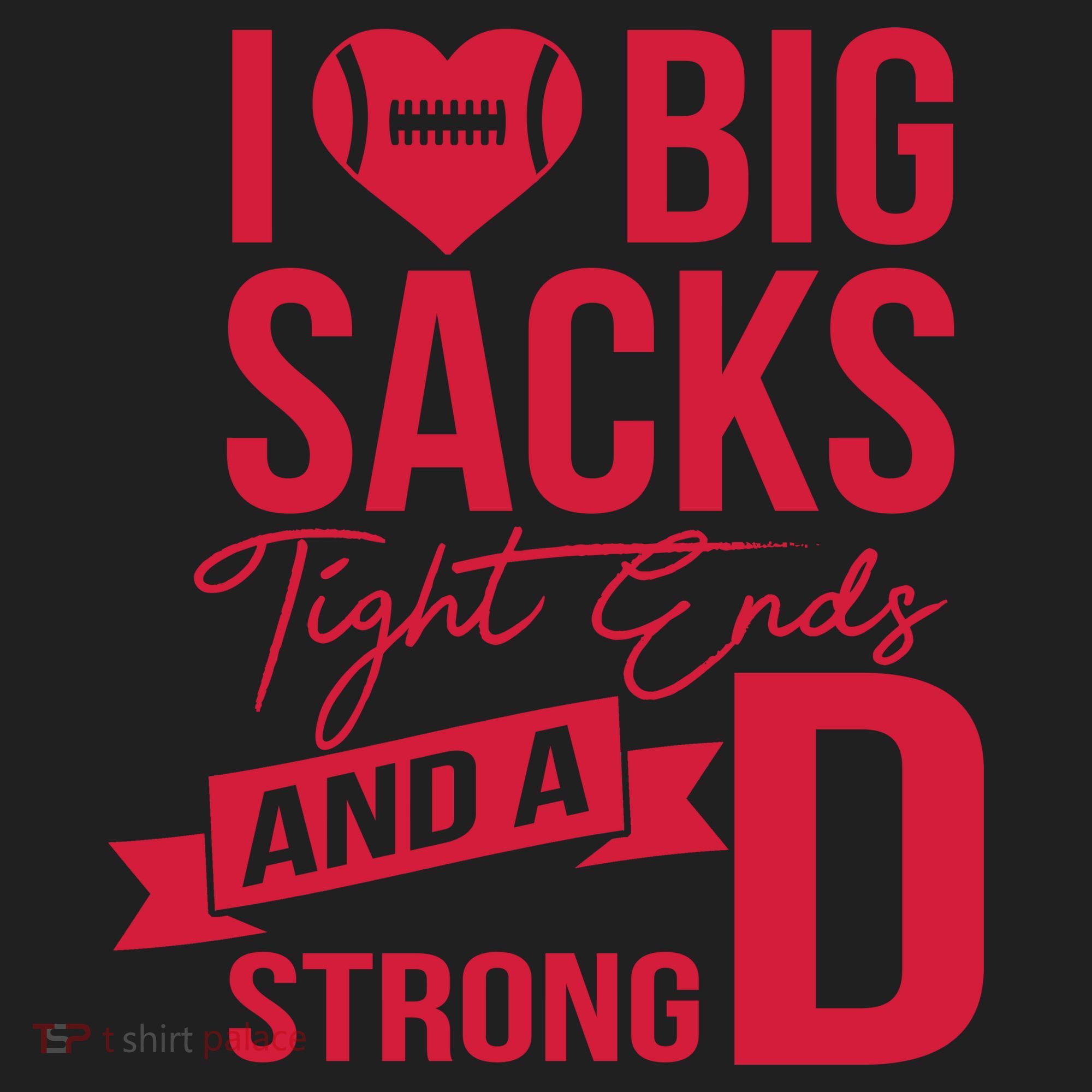 I Love Big Sacks Tight Ends And A Strong D Beanie