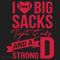 I Love Big Sacks Tight Ends And A Strong D Tumbler thumb 3