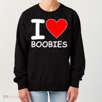 I Love Boobies Women's Sweatshirt thumb 0