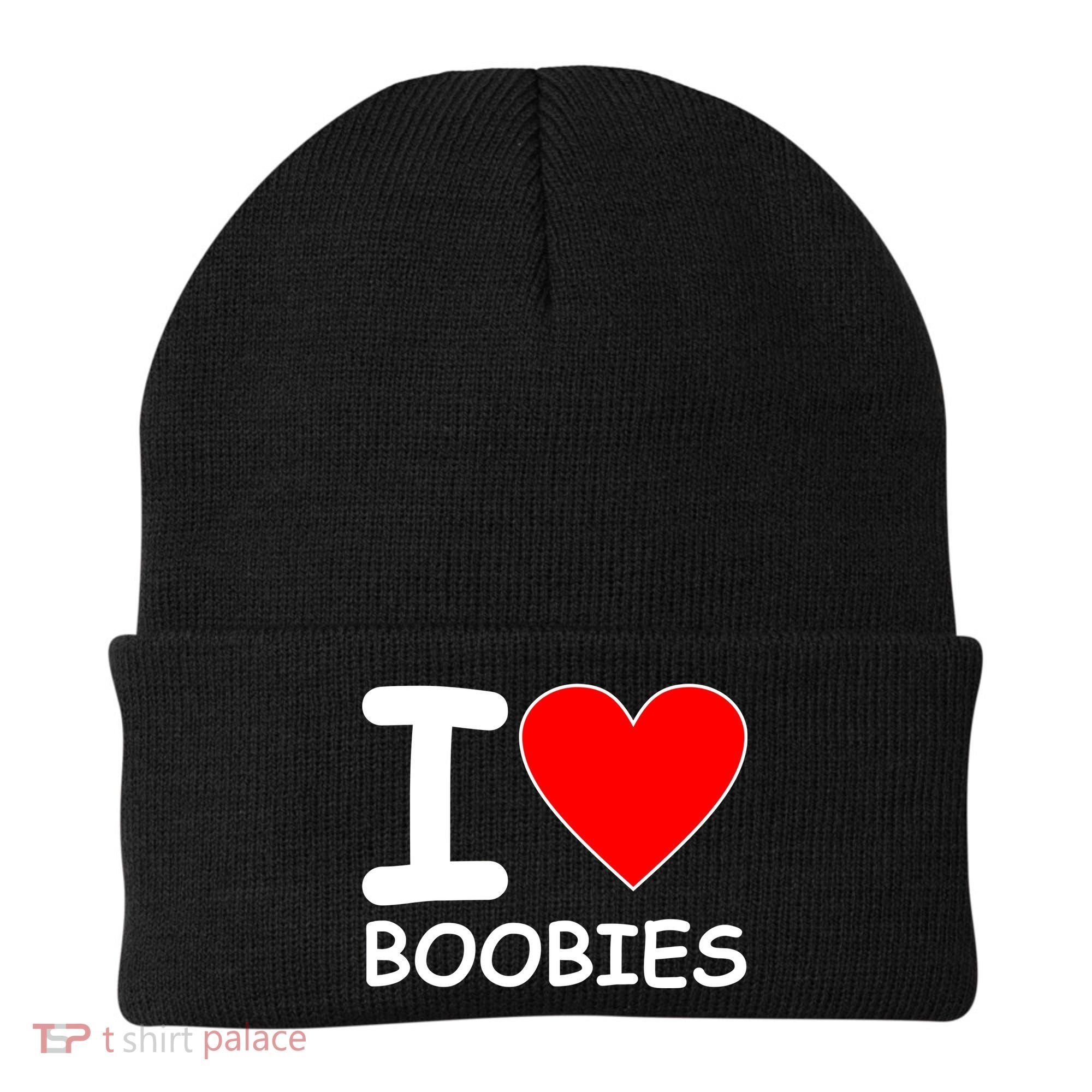 I Love Boobies Beanie