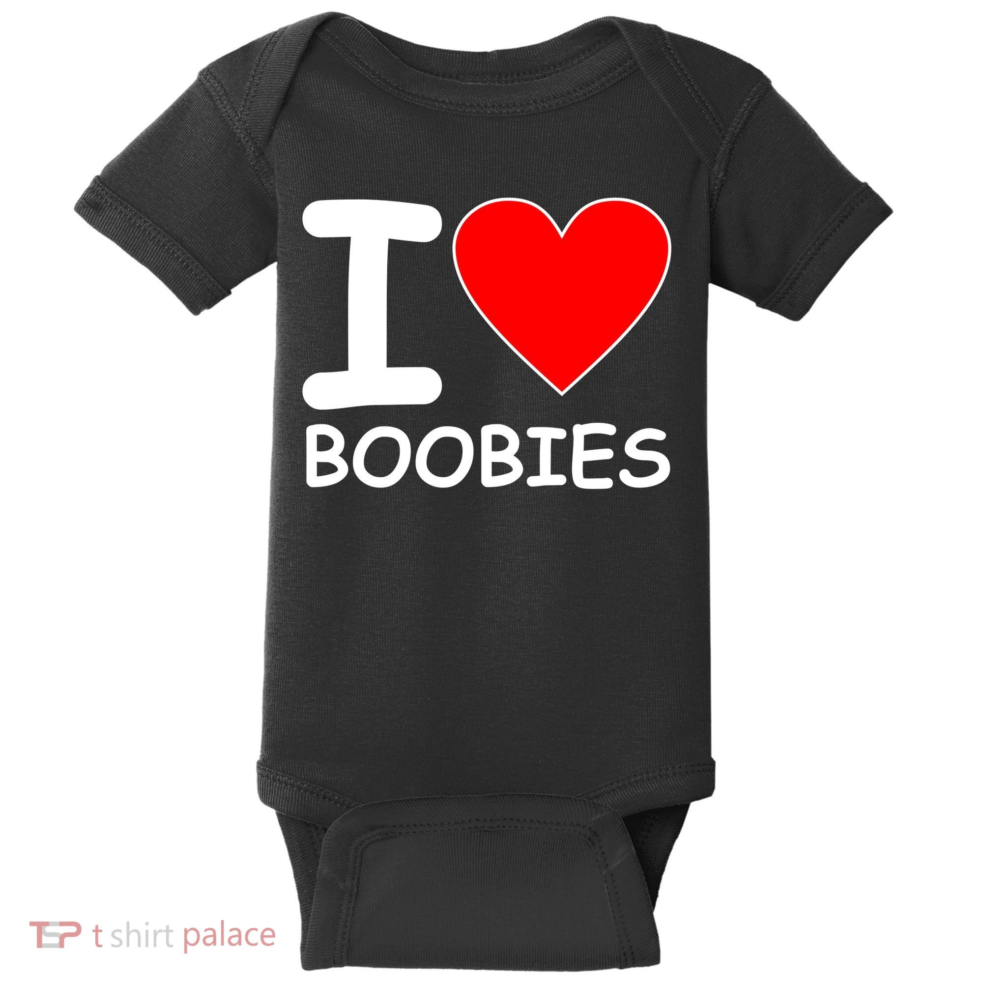 I Love Boobies Baby Bodysuit