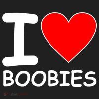 I Love Boobies Golf Towel thumb 3