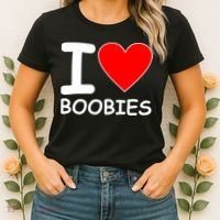 I Love Boobies Women's T-Shirt thumb 2