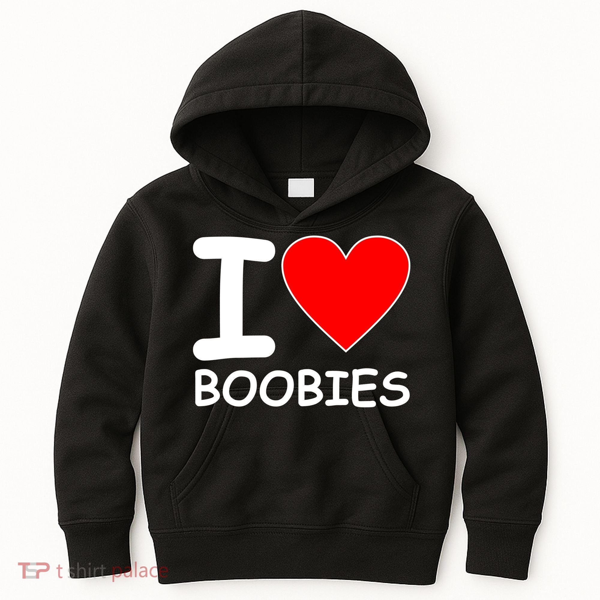 I Love Boobies Kids Hoodie
