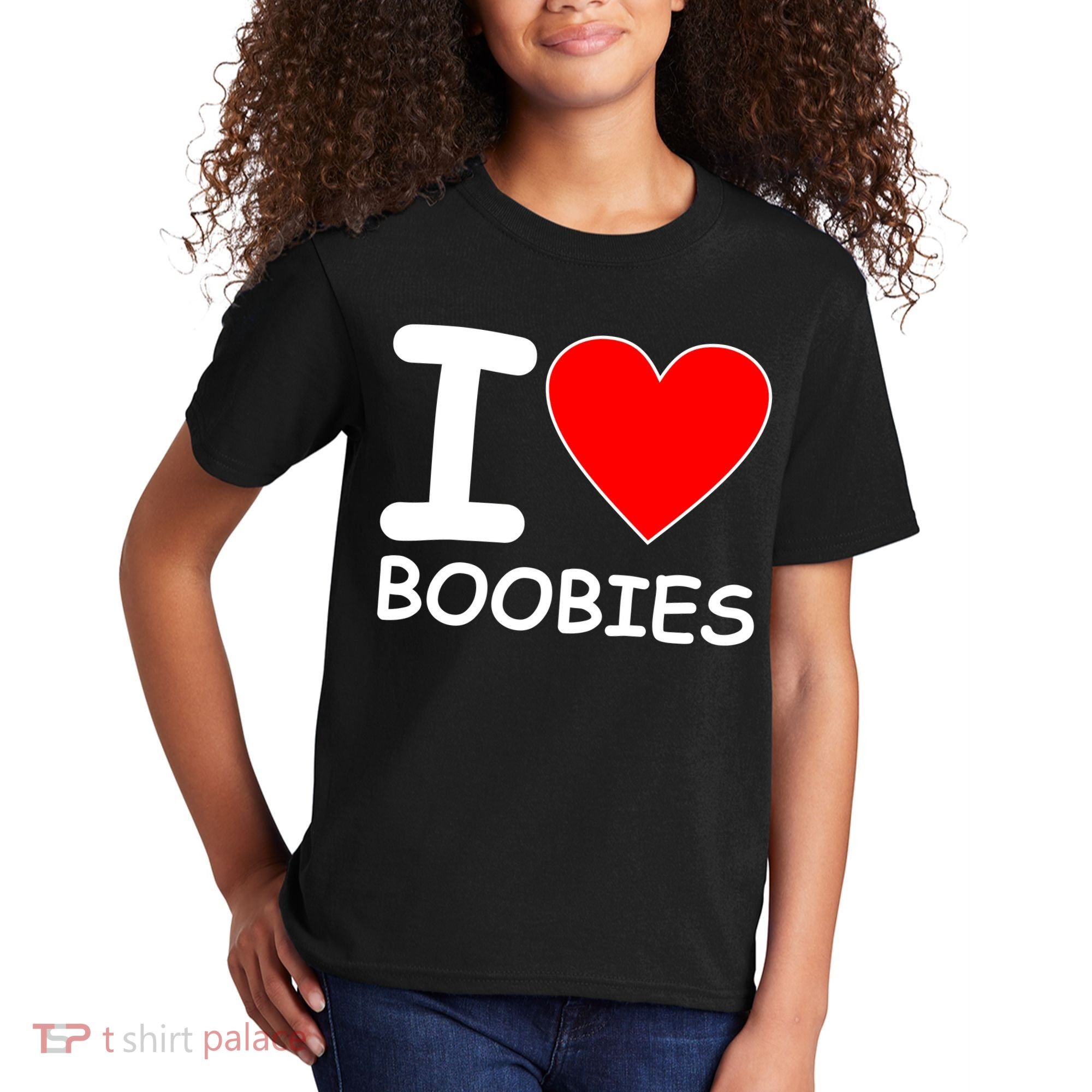 I Love Boobies Kids T-Shirt