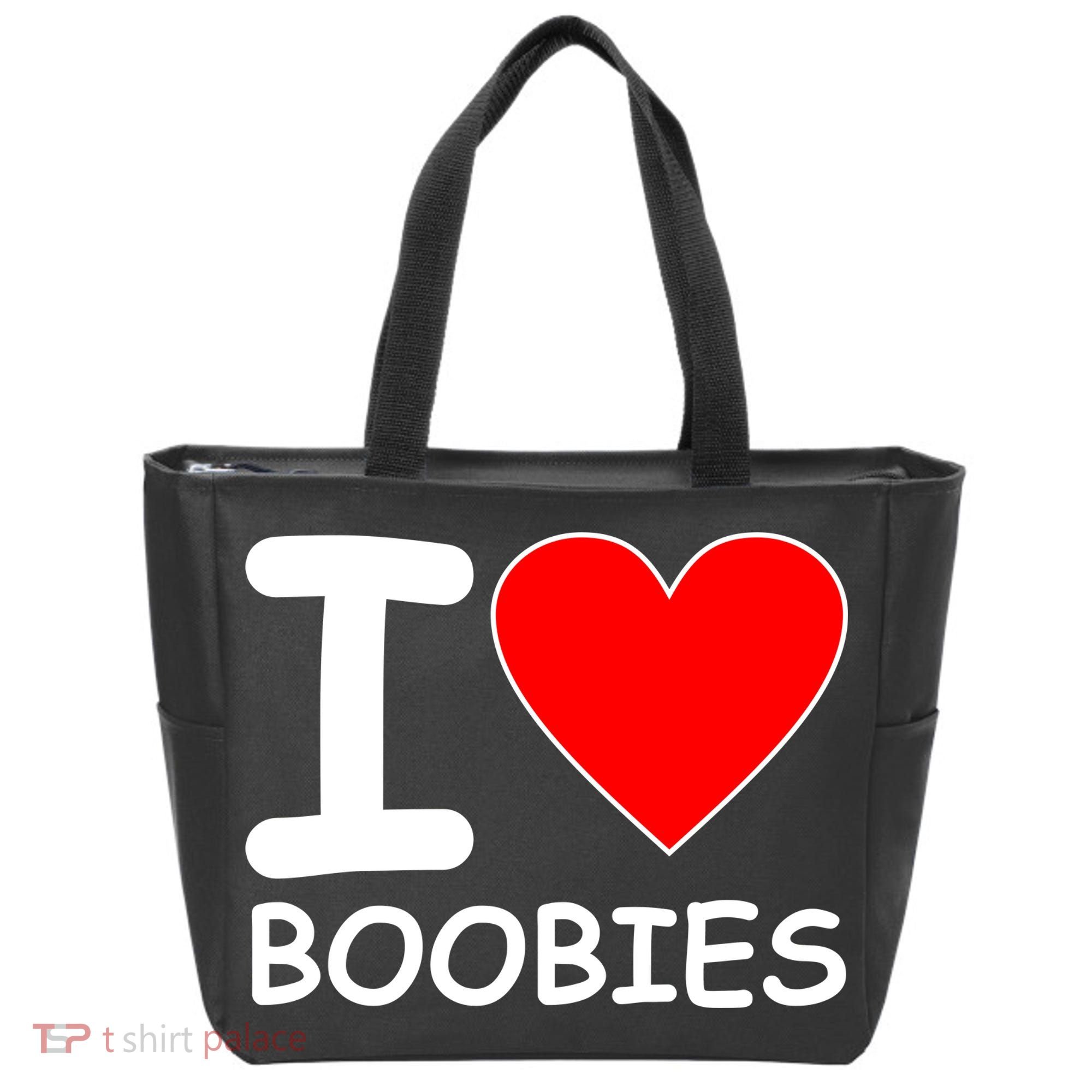 I Love Boobies Tote Bag