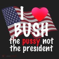 I Love Bush Funny Women's Sweatshirt thumb 2