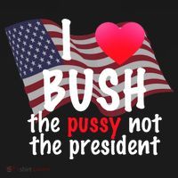 I Love Bush Funny Apron thumb 3