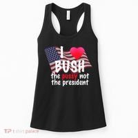 I Love Bush Funny Women's Tank Top thumb 0