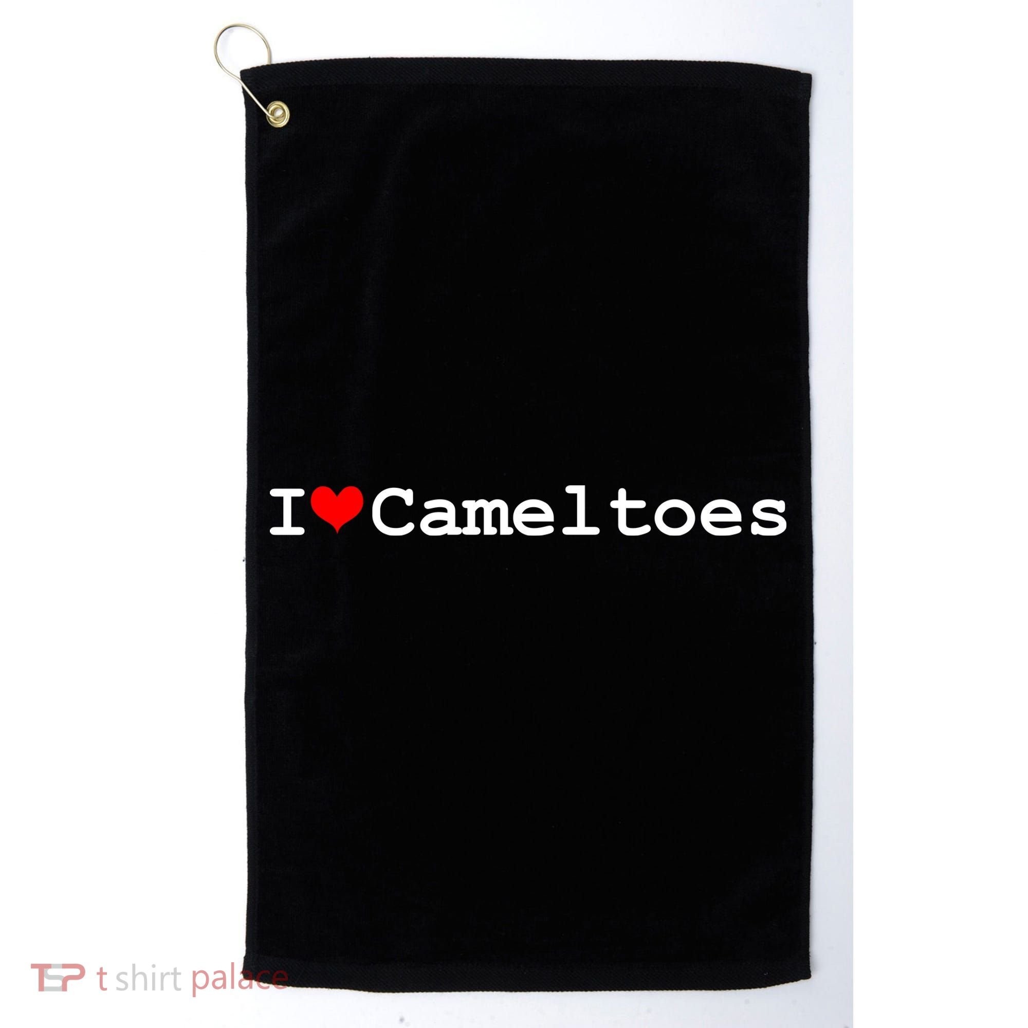 I Love Camel Toes Golf Towel