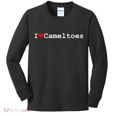 I Love Camel Toes Kids Long Sleeve Shirt