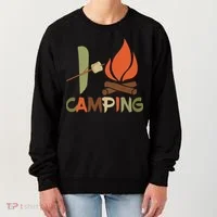 I Love Camping Campfire And S'more Women's Sweatshirt thumb 0