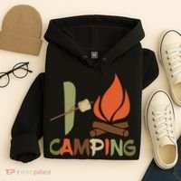 I Love Camping Campfire And S'more Hoodie thumb 4