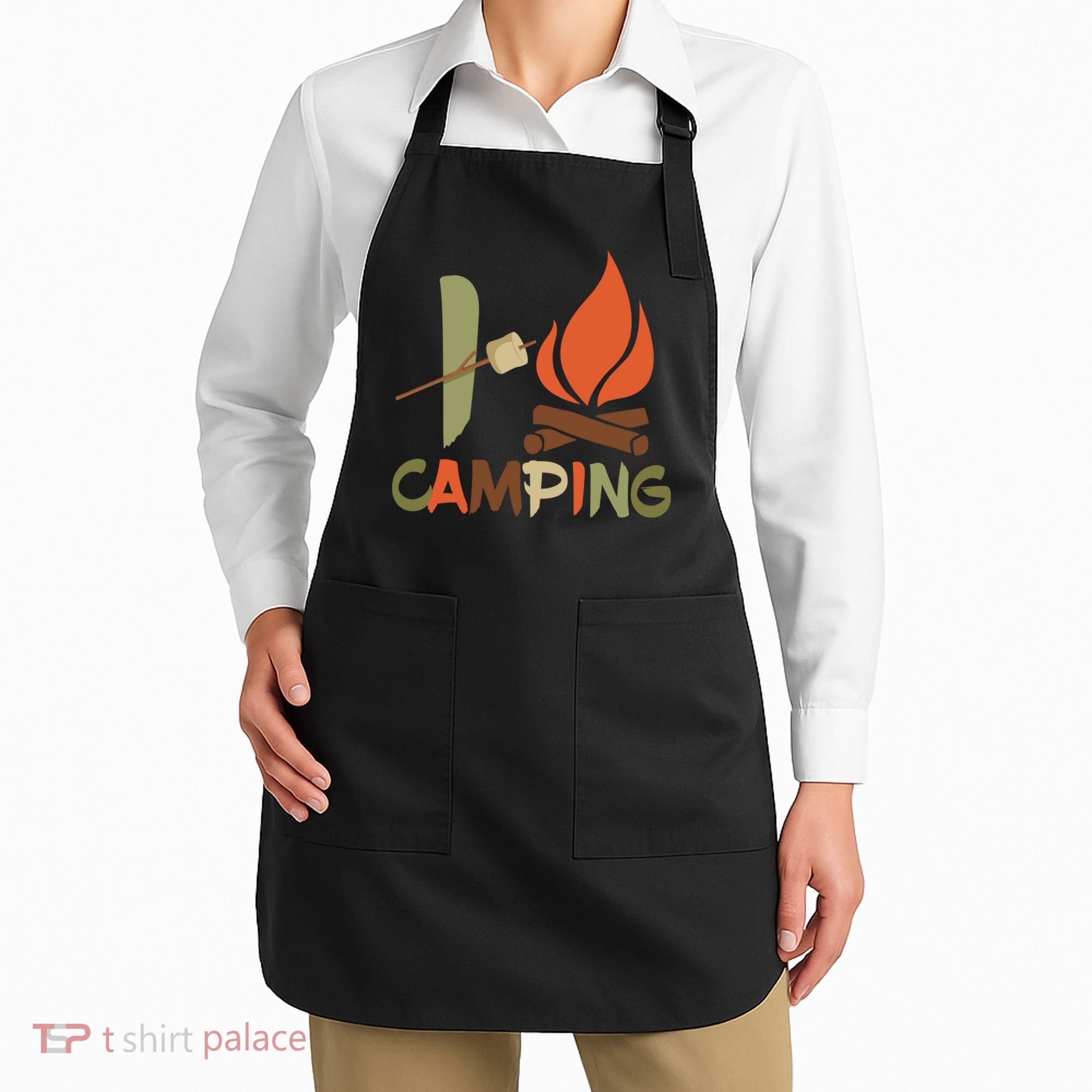 I Love Camping Campfire And S'more Apron