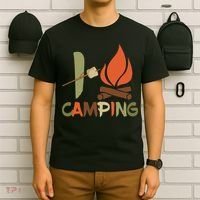 I Love Camping Campfire And S'more T-Shirt thumb 6