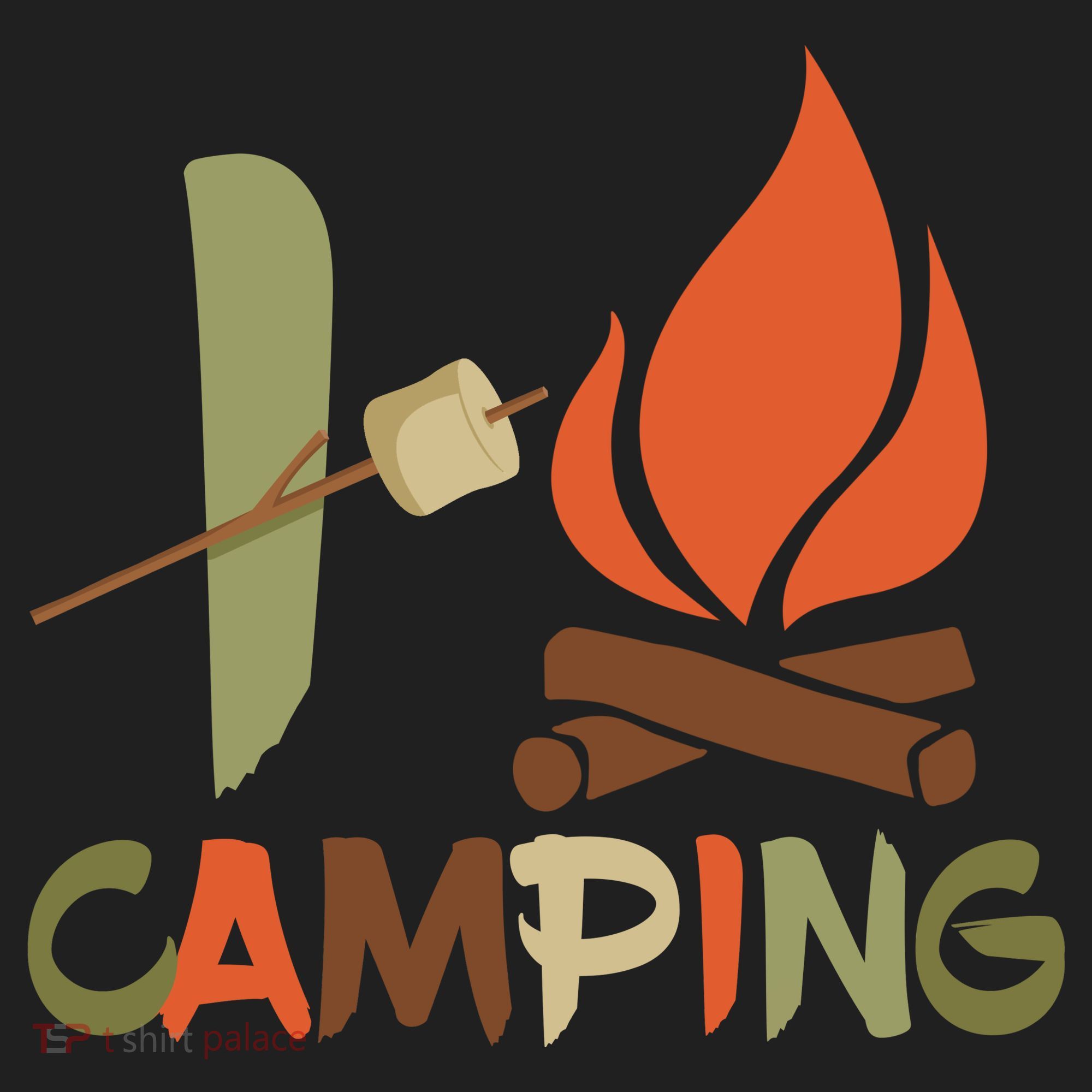 I Love Camping Campfire And S'more Beanie