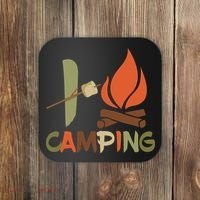 I Love Camping Campfire And S'more Coaster thumb 0